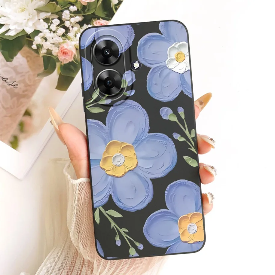 Fashion Flower Pretty Girls Soft Silicone Phone Cover