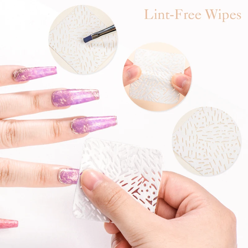 Nail Polish Remover Wipes 50/100/540PCS Lint-Free Wipes for Manicure