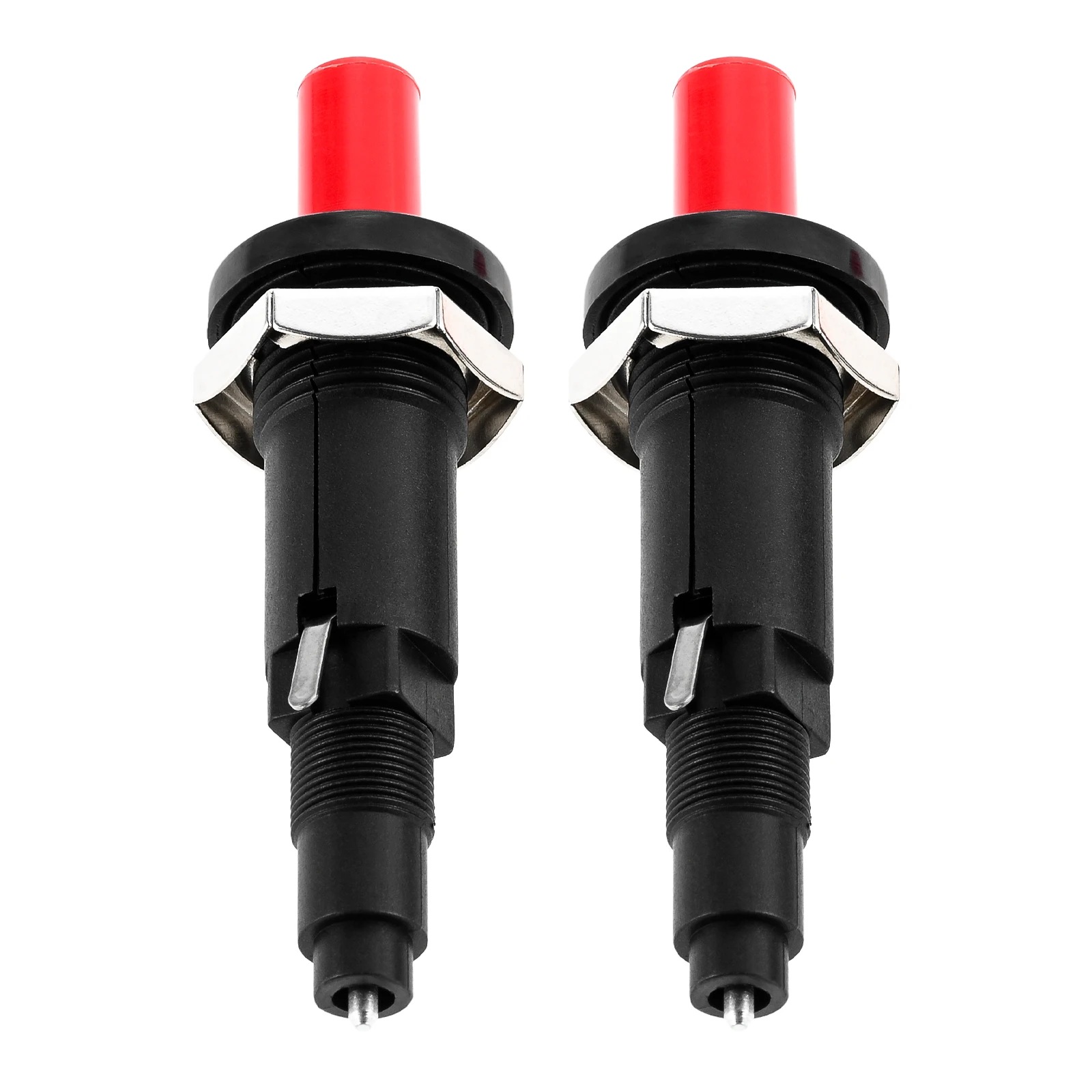 2pcs Push Button Piezo Igniter Two Exits Pressing Sparking for Gas Grill/Range/Heater/Stove Sparker Generator Ceramic Lighter