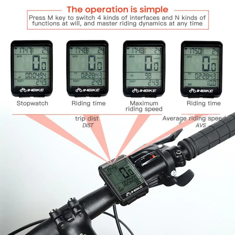 INBIKE- ڵ    ǻ ӵ , MTB  ӵ  ġ LED  ӵ