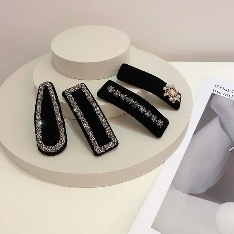 Rhinestone Jewelry Girls Accessories | Black Rhinestone Hair