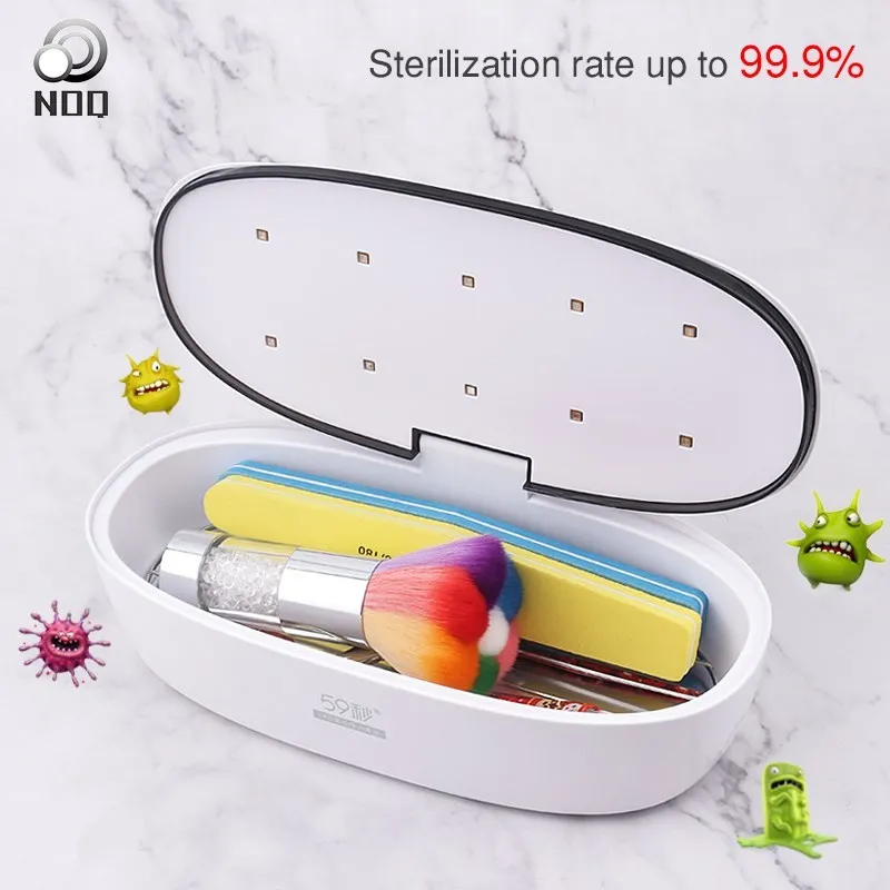 New 59S UV Sterilization Box 20pcs Leds Disinfection Box For Dry Manicure Esterilizador Machine Nail Tools Storage