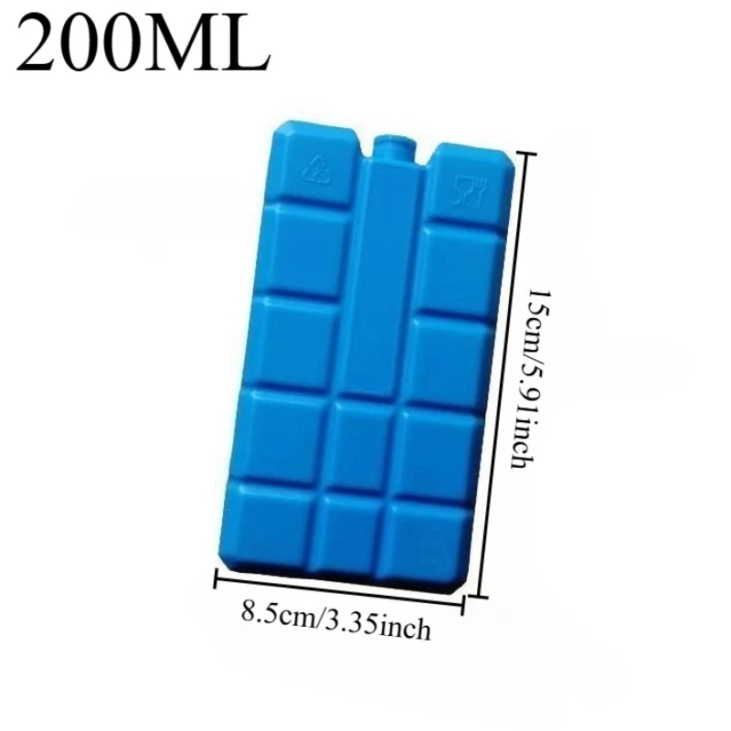 4PCS Ice Crystal Box, Air Conditioning Fan, Ice Plate, Repeated Use for Refrigeration, Camping Ice Bag, Ice Pack, Refrigerator