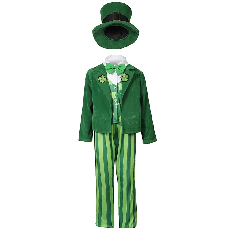 

Mardi Gras Kids Clothes Green Irish Elf Children Costume Kids Leprechaun Costume Child St. Patrick's Day Outfit