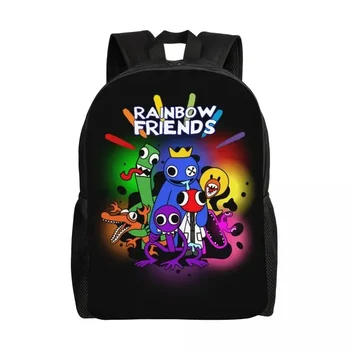 Zaino da viaggio personalizzato Rainbows Friends Hug It Out Uomo Donna Scuola Computer Bookbag Videogioco Borse per studenti universitari