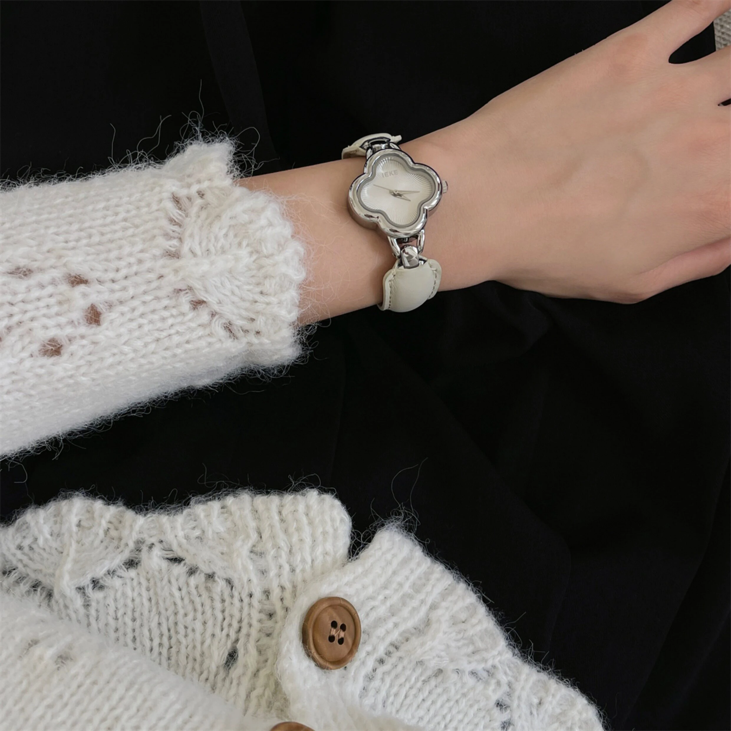 Reloj de Cuarzo para Mujer, Esfera Dorada y Plateada, Acero Inoxidable, Reloj de Pulsera para Dama, Estilo Sencillo