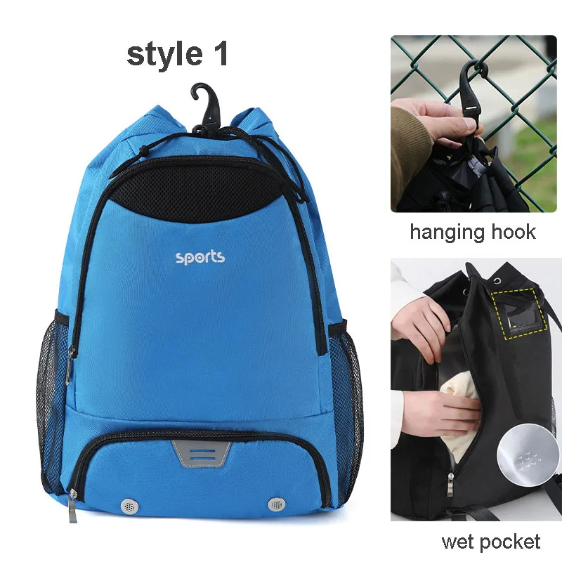 Sac à Dos VULKIT Avec Cordon De Serrage - Grande Poche Maille Pour Ballon, Imperméable, Spacieux - Sport, école, Voyage