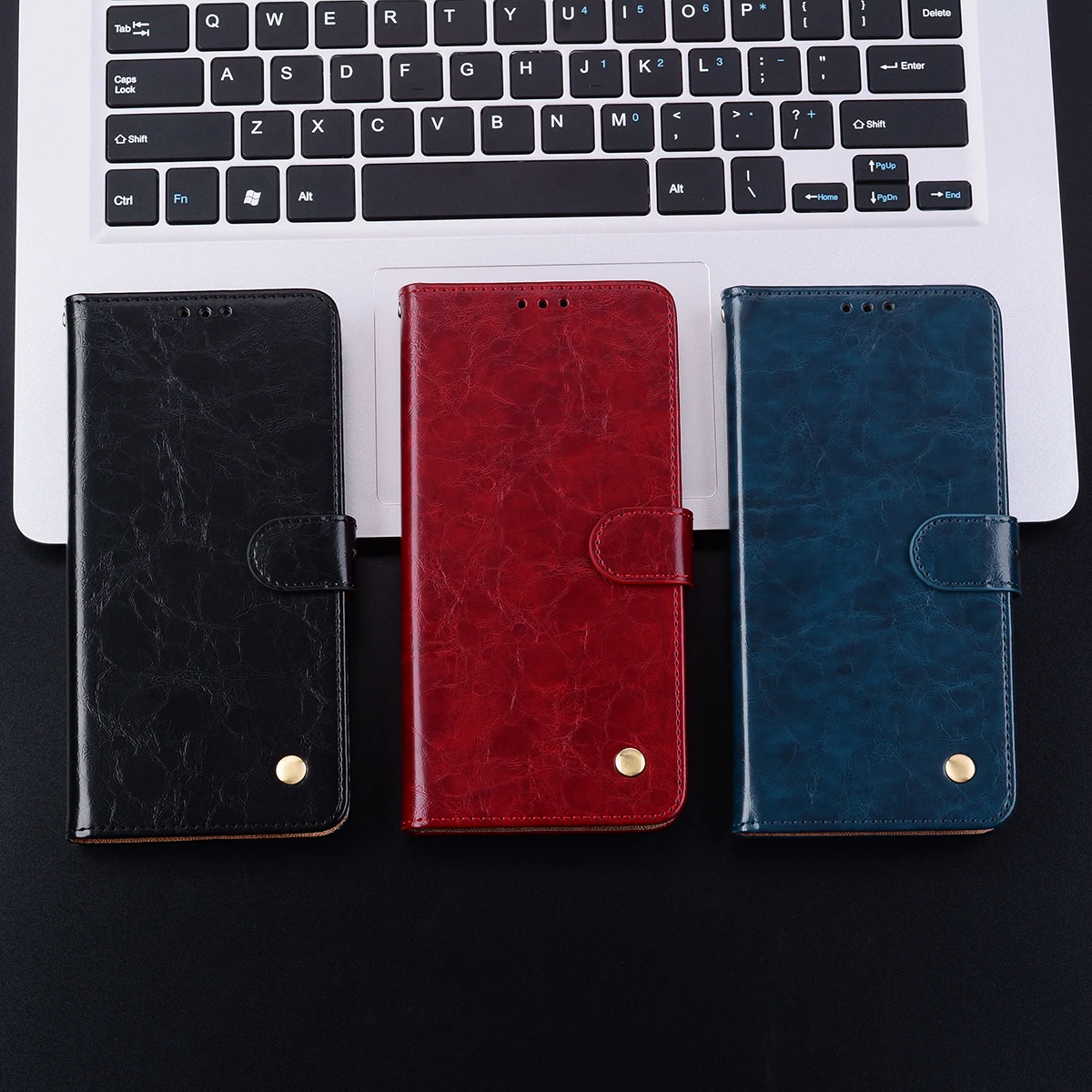 Leather Wallet Flip Phone Case