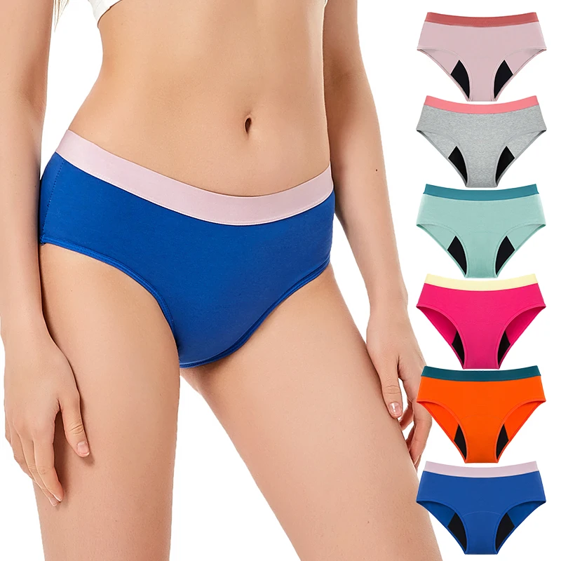 Menstrual Panties Reusable Teens Period Leak Proof Women Underwear 4Layer Absorption