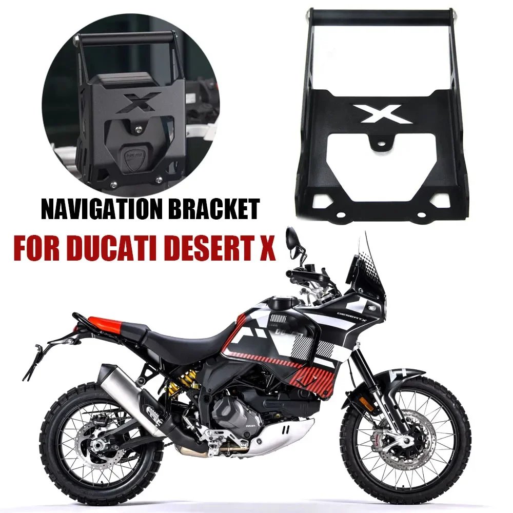 For Ducati Desert X DesertX 937 2022 2023 Motorcycle GPS Smart Phone Navigation Mount Mounting Bracket Adapter Holder