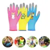 Safety Protector Gardening Gloves Non-Slip Breathable Garden Glove Durable Children Protective Gloves Kids 5