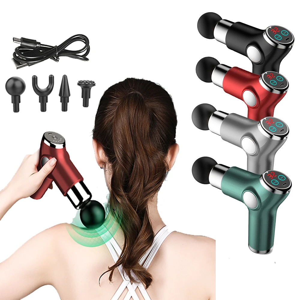 Portable Massage Gun 32 Speed Muscle Massager LCD Electric Massager for