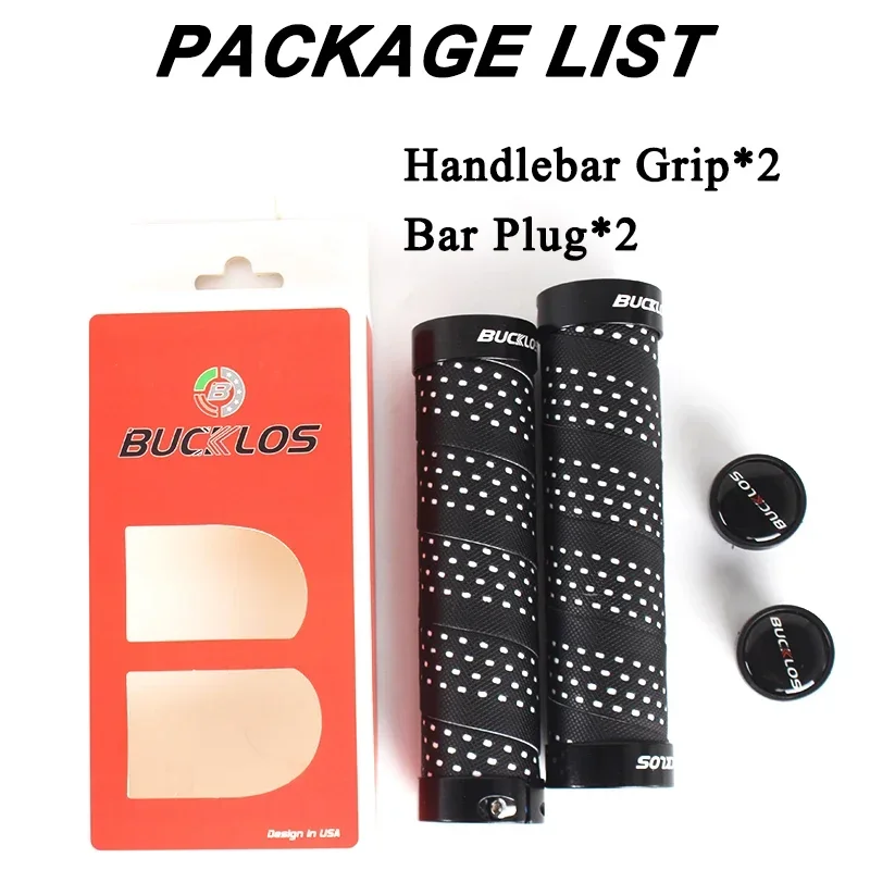 BUCKLOS Bicycle Handlebar Grip Anti Skid MTB Cuffs Shock Absorbing Mountain Bike Grips Soft Bike Handle Cover Cycling Parts