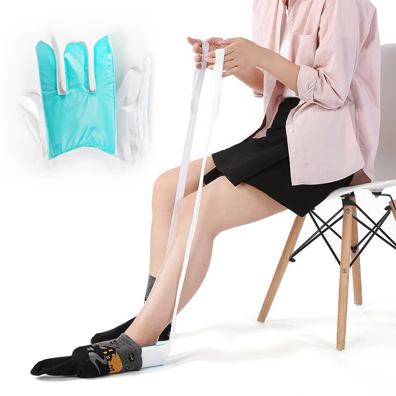 Sock Slider Stocking Aid Helper Put Sock On No Bending Shoe Horn Puller Suitable For Pregnancy Elderly Dressing Aids Tools