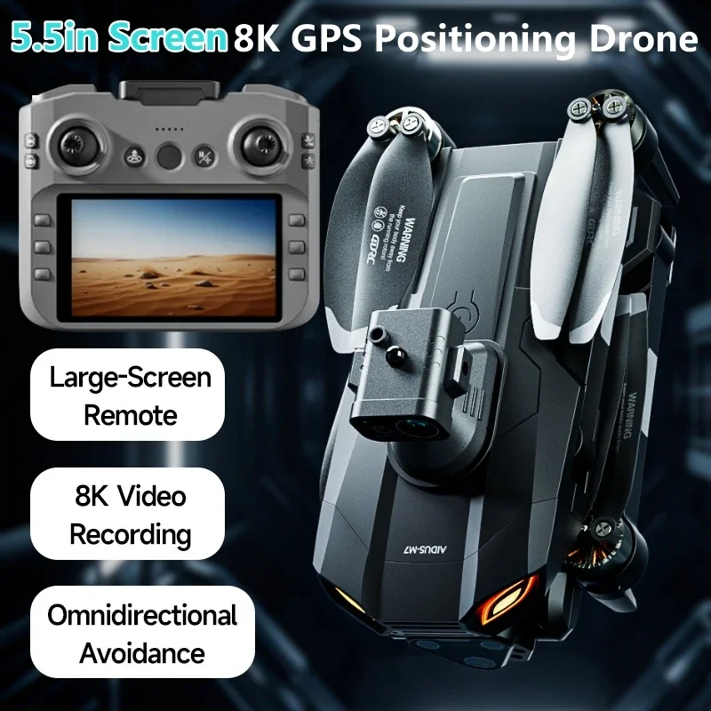 Drone pliable 4K HD avec GPS et caméra WiFi pour adulte