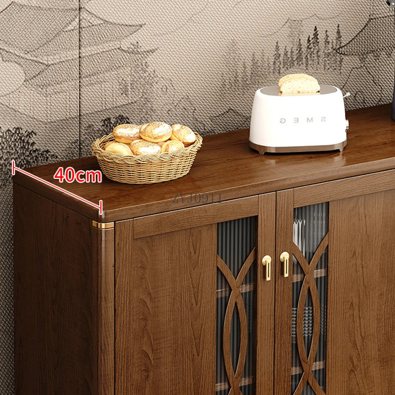 **Kitchen Island Sideboard Home Entrance Cabinet Storage Board Wooden Locker Cuisine Showcase Table Shelf Mobile Cucina Furnitur