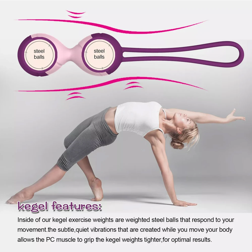 Kegel Exercise Weights Massage Ball Doctor Recommended for Bladder Control Pelvic Floor Recovery Training Beginners Tightening 4