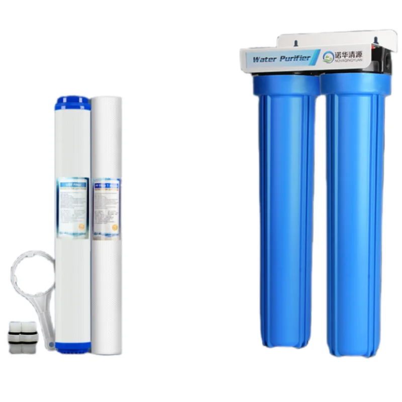 

Two-stage 20 "1/2 connected water filter housing PP reverse osmosis Commercial water purifier pre filter housing