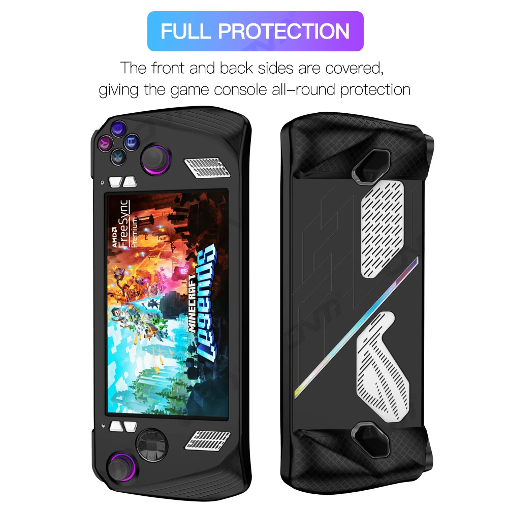 Soft Back Cover Protective Case Handheld Game Console Shell for ASUS ROG  Ally