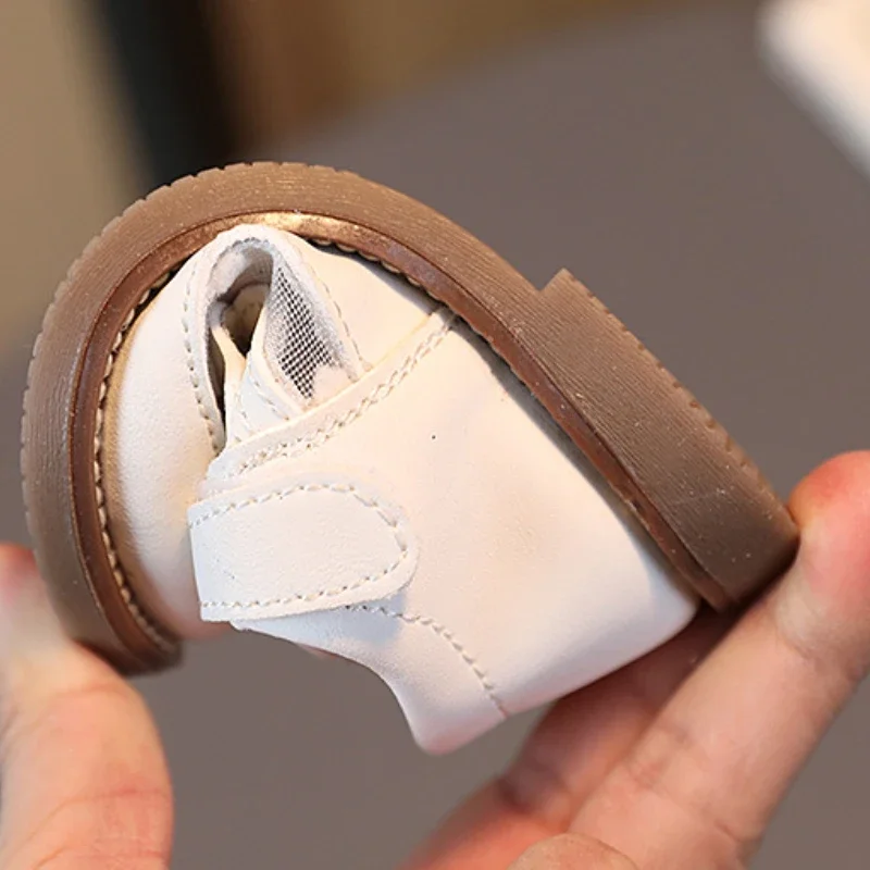 Baby Girls Leather Shoes Spring and Autumn Sweet Soft Bottom