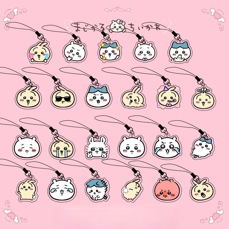 

Kawaii Cute Cartoon Chiikawa Usagi Hachiware Phone Chain Cute and Simple Pendant Cute Things for Girls