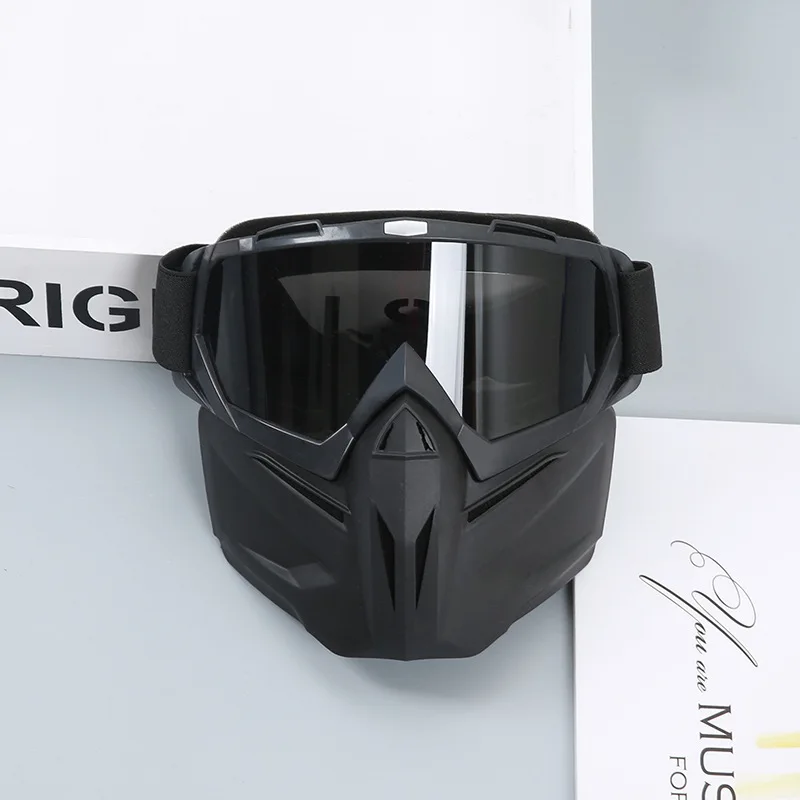 Máscara Para Moto Con Gafas - Antipolvo Y UV