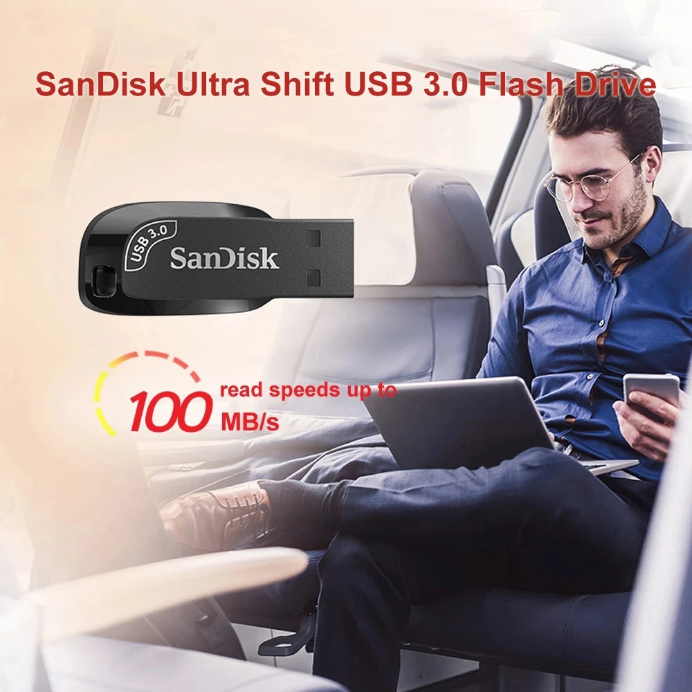 Flash Drive SanDisk USB3.0 CZ410 32GB 64GB 128GB 256GB Pen Drive Memory Stick External Storage