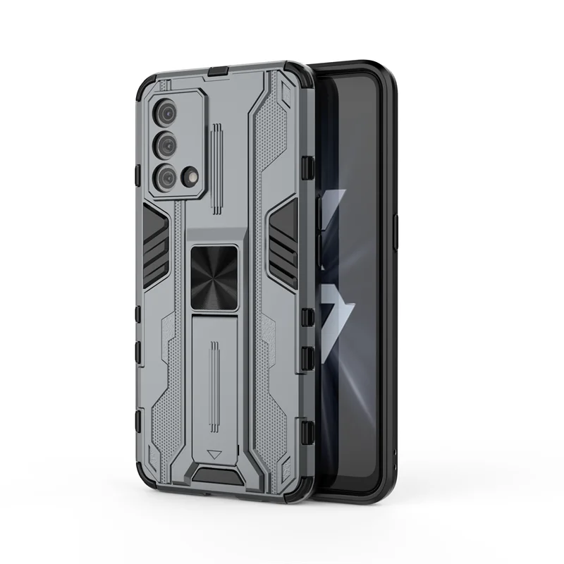 Shockproof Armor Magnetic Stand Phone Case with Back Cover