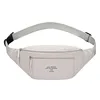 Unisex Sporty Crossbody Bag Pure Color Versatile Waist Bag Outdoor Fashion Breathable Fabric Single Shoulder Small Bag 5