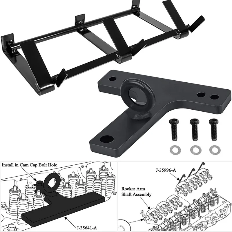 

J-35996-A Rocker Arm Lifter Tool & J-35641-A Cylinder Head Lift Bracket Tool Fits for Repairing Detroit Diesel 60 Series Engines