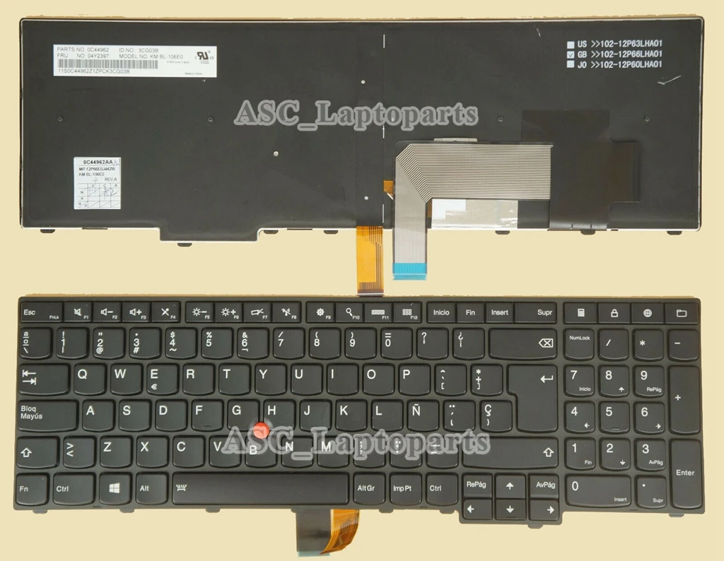 T550, T560, P50s, W540, W541, W550, W550s, E531, E540