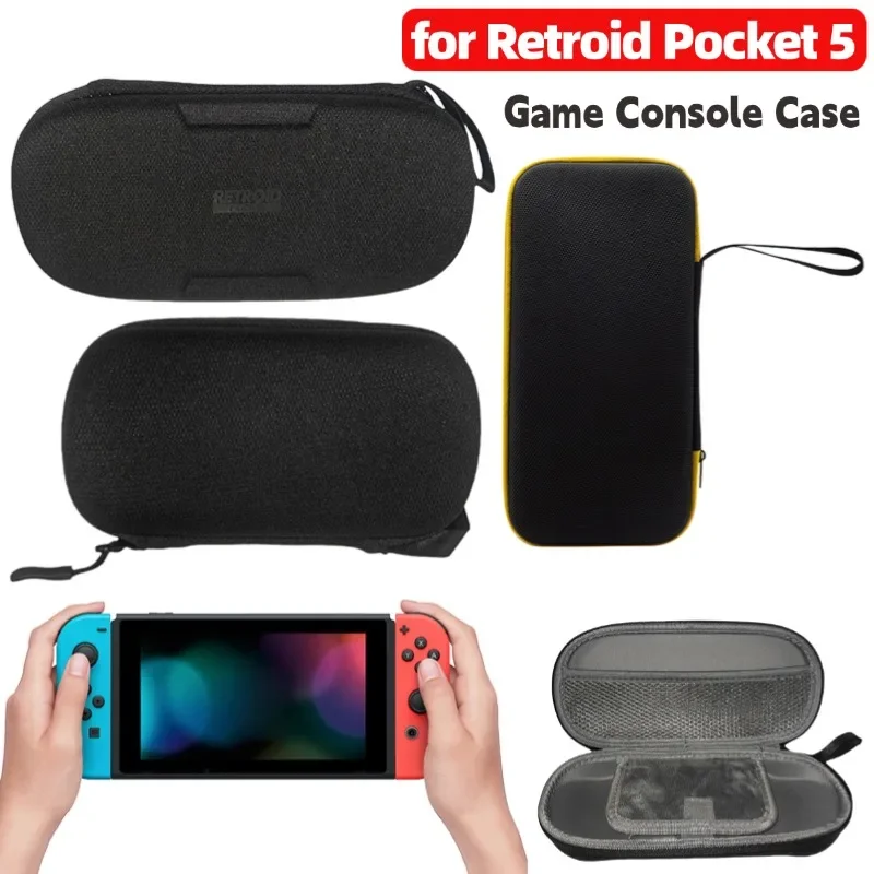Retroid Pocket 5 휴대용 게임 콘솔 운반 케이스 충격 방지 긁힘 방지 여행용 보호 가방