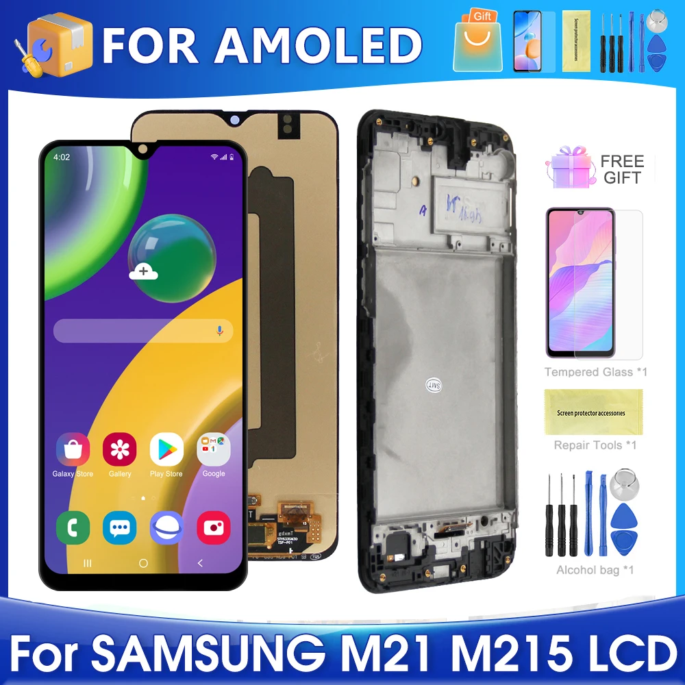 

6.4''M21 For Samsung For AMOLED M215 M215F M215F/DS M215F/DSN LCD Display Touch Screen Digitizer Assembly Replacement