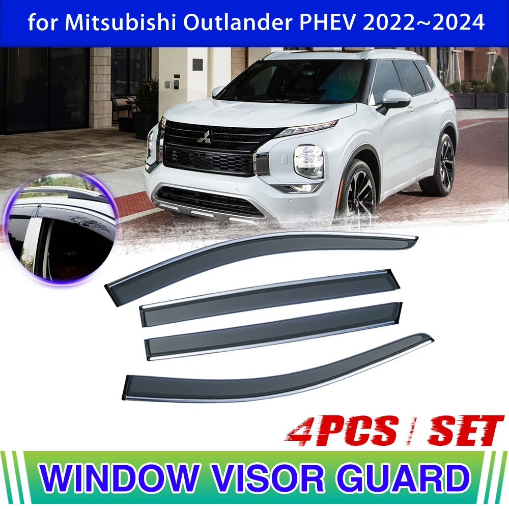 Window Visor For Mitsubishi Outlander Phev Gm Gn 2022 2023 2024 Door