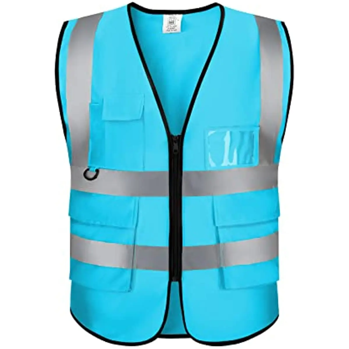 Reflective Vest Class 2 Safety Vests ANSI with 5 Pockets Zipper High