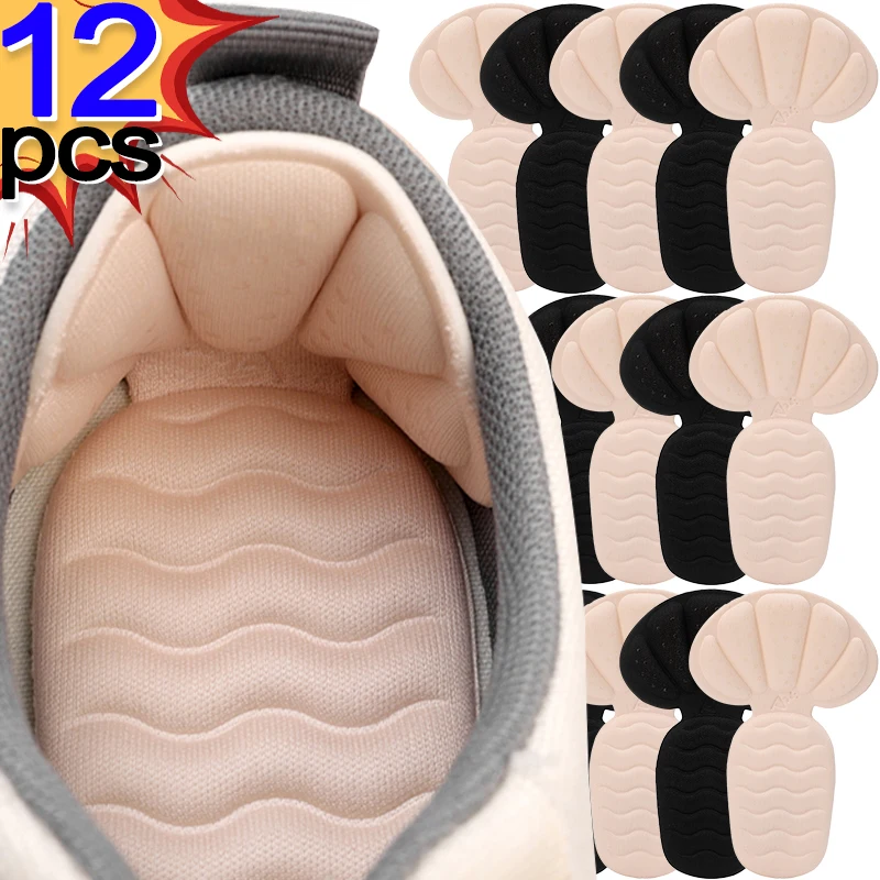 Pain Relief Heel Stickers Sports Shoes Antiwear Half Insoles High Heels Adhesive Heel Patch Unisex Prevent Blister Shoe Inserts