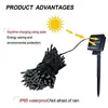 1Pack Solar String Light Fairy Garden Waterproof Outdoor Lamp 6V Garland For Christmas Xmas Holiday Party Home Decoration 4