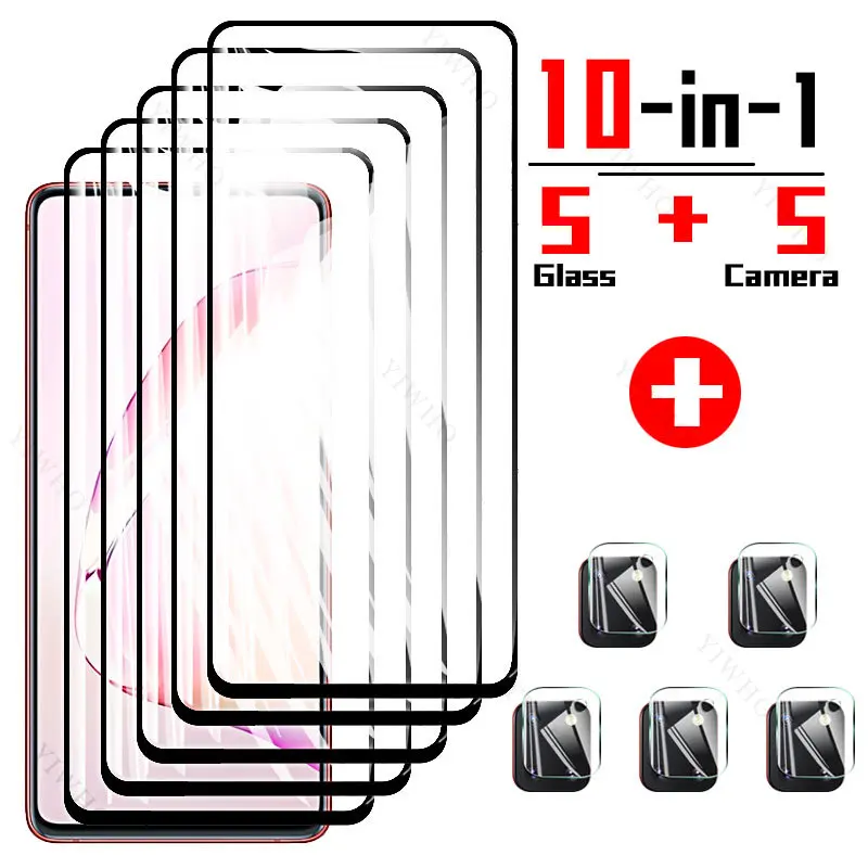 

For Samsung Galaxy Note10 Lite Tempered Glass Front Black HD Film Camera Lens Screen Protector Full Cover for Samsung Note10lite