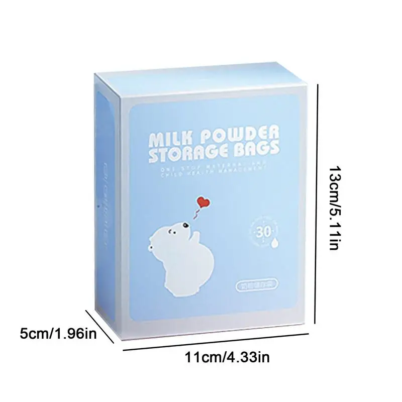 Disposable Baby Milk Powder Container 30 Piece Breast Milk Storage Bag Infant Feeding Liquid Solid Food Pouches BPA Free