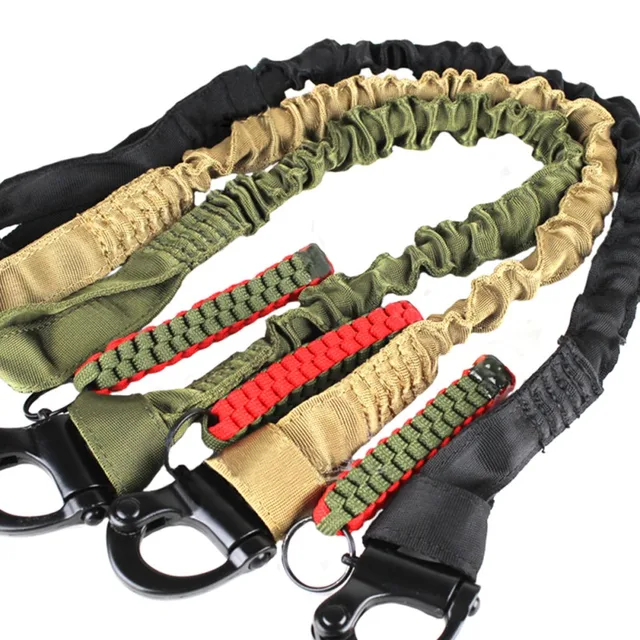 Tactical Hunting Belt Nylon Rubber Shoulder Padding Rotatable Clip Rifle Safety Rope Holder (Sling) Strap 360 Degree 3
