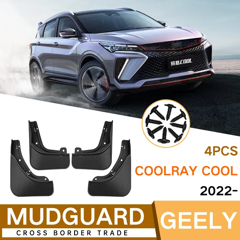 

For Geely Coolray Cool 2022-2023 Car Molded Mud Flaps Splash Guards Mudguards Front Rear Styling Front Rear Car Accessories