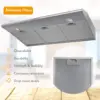 Range Hood 36 inch with Ducted/Ductless Convertible, Slim Kitchen Stove Vent Hood, LED Light, 3 Speed Exhaust Fan 4