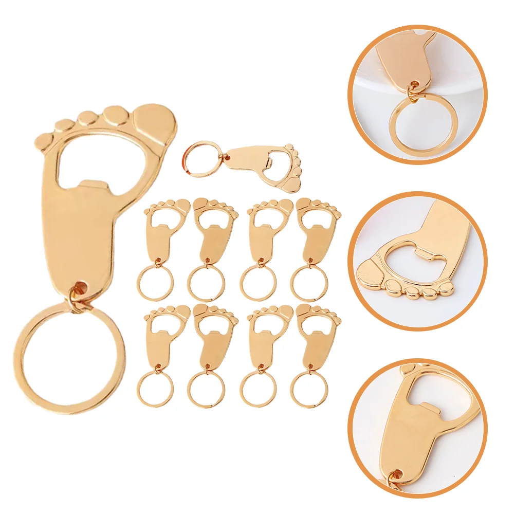 

Footprint Keychain Bottle Opener Baby Shower Favors Baby Shower Souvenirs