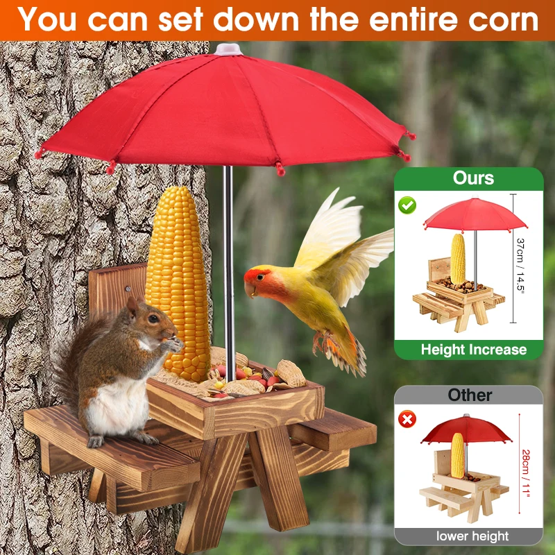 

Деревянная искусственная кожа, оригинальный обеденный стол для домашних животных со скамьей, подвесной стол для кормления, мини-фотография