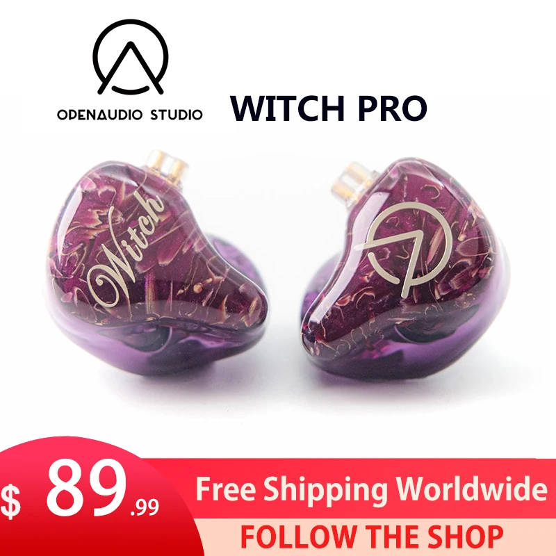 

OPENAUDIO WITCH PRO 1DD + 1BA гибридные наушники-вкладыши IEM Hifi музыкальные наушники-вкладыши 0,78 мм Съемный кабель гарнитура