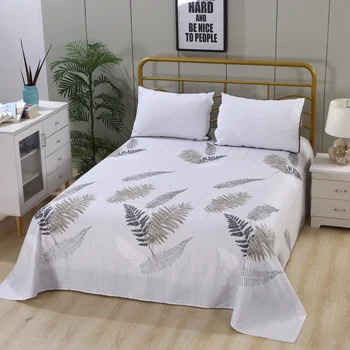 Factory Direct Sales 1Pc Cotton Flat Sheet Printing High Quality Bed Sheet Can Be Customized