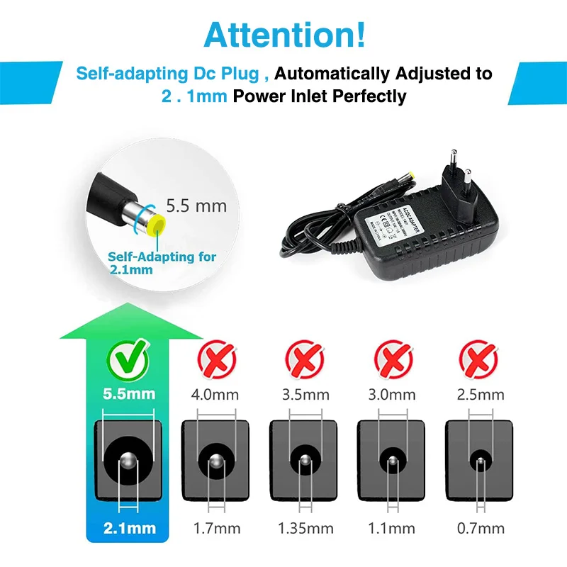 전원 공급 장치 DC 5V 12V 24V 1A 2A 3A 5A 6A 8A 12 볼트 전원 공급 장치 충전기 12v AC 전원 어댑터 Led 스트립 램프 호버 보드 어댑터