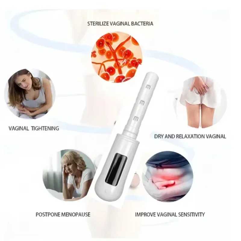 Gynecological Inflammation Treatment Device LED Red Light Blue Light Massage Treat Chronic Pelvic Inflammatory Disease Vaginitis