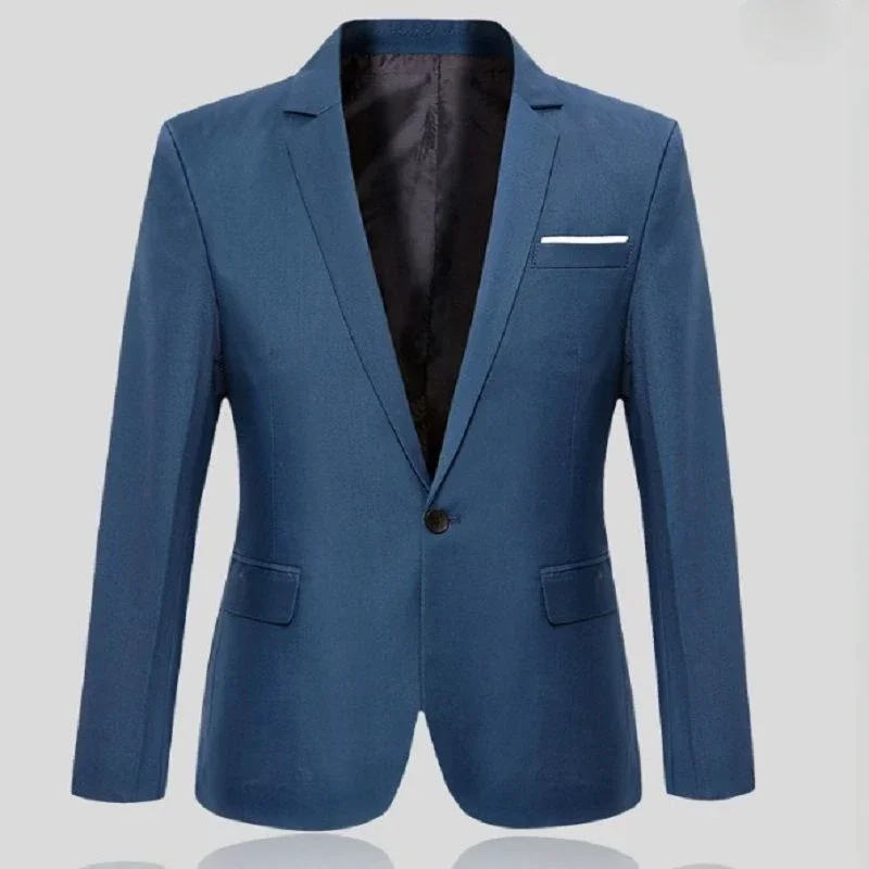 Black Dress Jackets Cropped Jacket for Men Coats Business Man Suits and Blazers Short Korean Style Fashion 2024 Spring Clothes 6