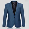 Black Dress Jackets Cropped Jacket for Men Coats Business Man Suits and Blazers Short Korean Style Fashion 2024 Spring Clothes 6